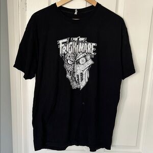 Frightmare Band Large Black Graphic T-Shirt